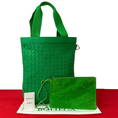 Bottega Veneta The Alcotote – Maxi Intrecciato – Green Leather – 2019 – 100% Authentic ✨Very good Pre-Owned with light wear Condition