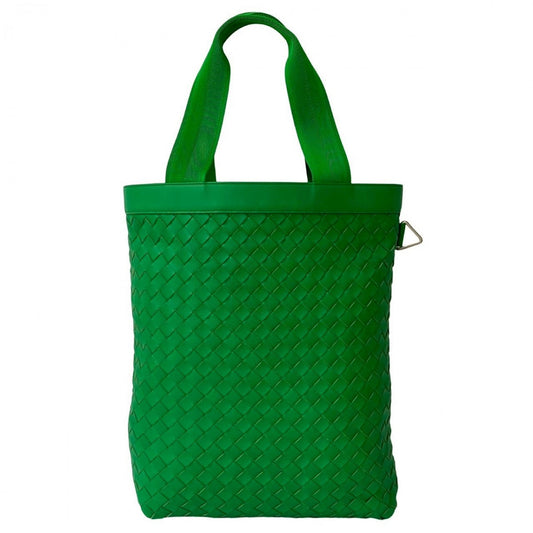 Bottega Veneta The Alcotote – Maxi Intrecciato – Green Leather – 2019 – 100% Authentic ✨Very good Pre-Owned with light wear Condition
