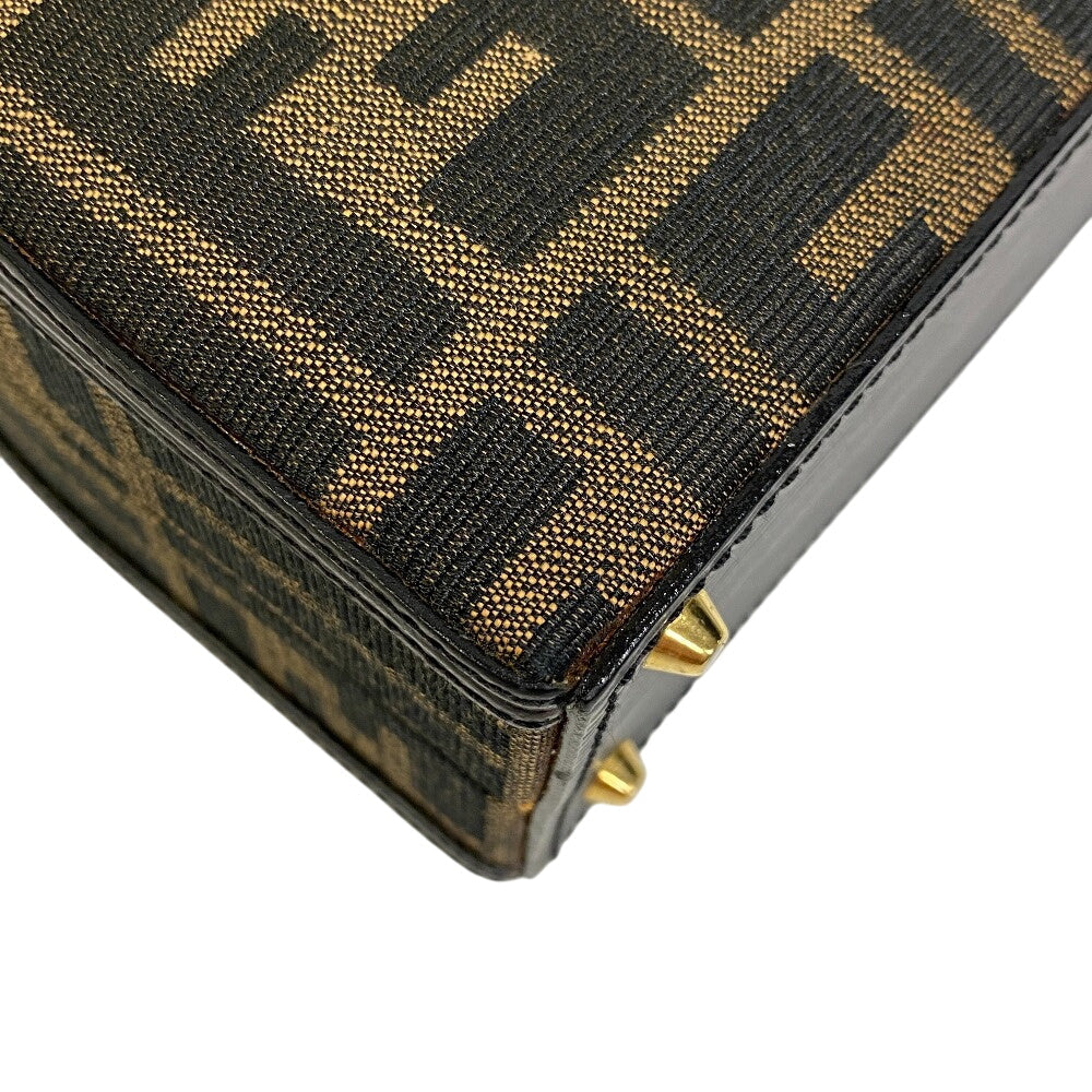 FENDI – Vintage Handbag – Zucca Monogram – Brown Canvas – 2000s – 100% Authentic ✨Excellent Pre-Owned with light use Condition