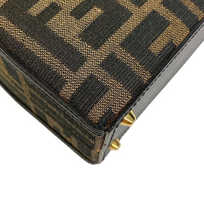 FENDI – Vintage Handbag – Zucca Monogram – Brown Canvas – 2000s – 100% Authentic ✨Excellent Pre-Owned with light use Condition
