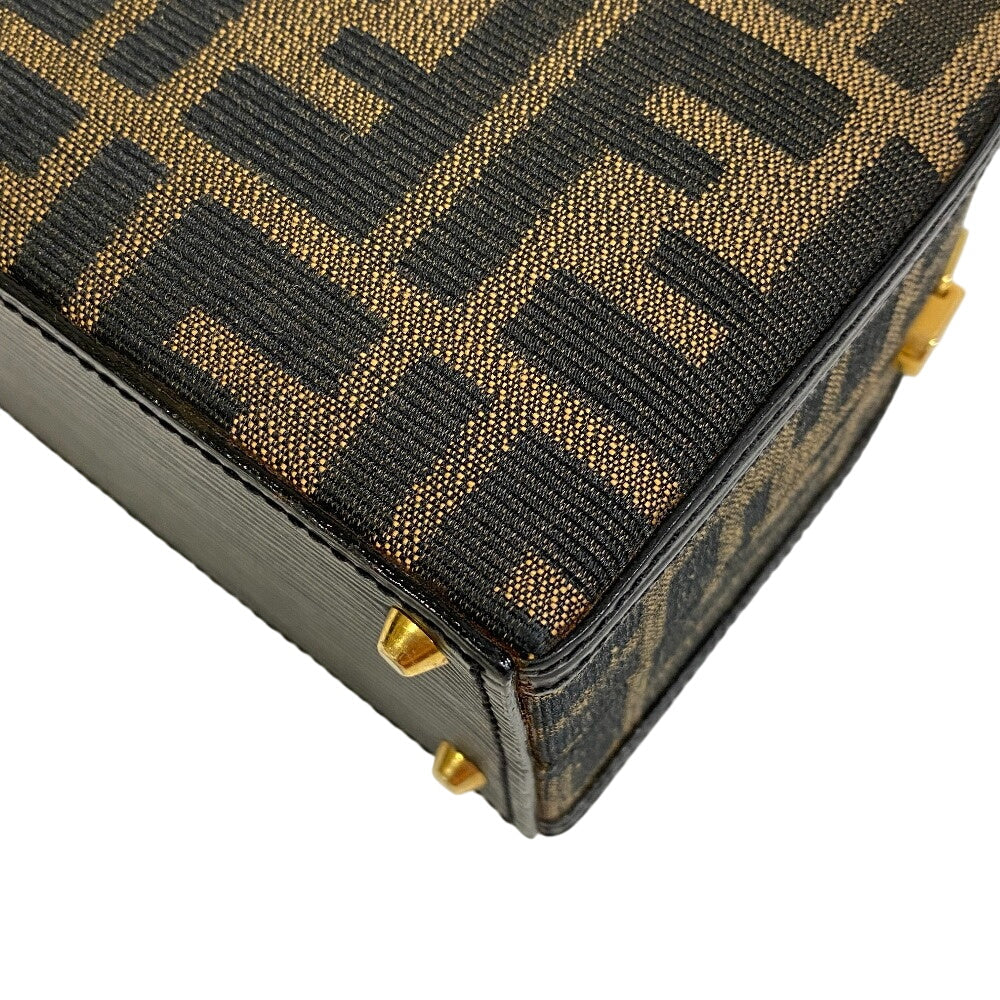 FENDI – Vintage Handbag – Zucca Monogram – Brown Canvas – 2000s – 100% Authentic ✨Excellent Pre-Owned with light use Condition