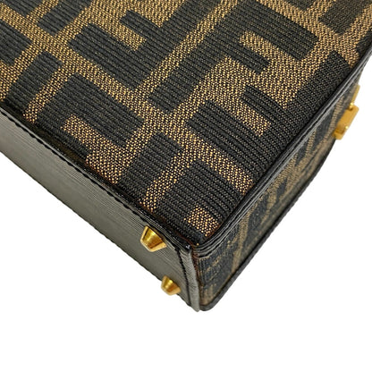 FENDI – Vintage Handbag – Zucca Monogram – Brown Canvas – 2000s – 100% Authentic ✨Excellent Pre-Owned with light use Condition
