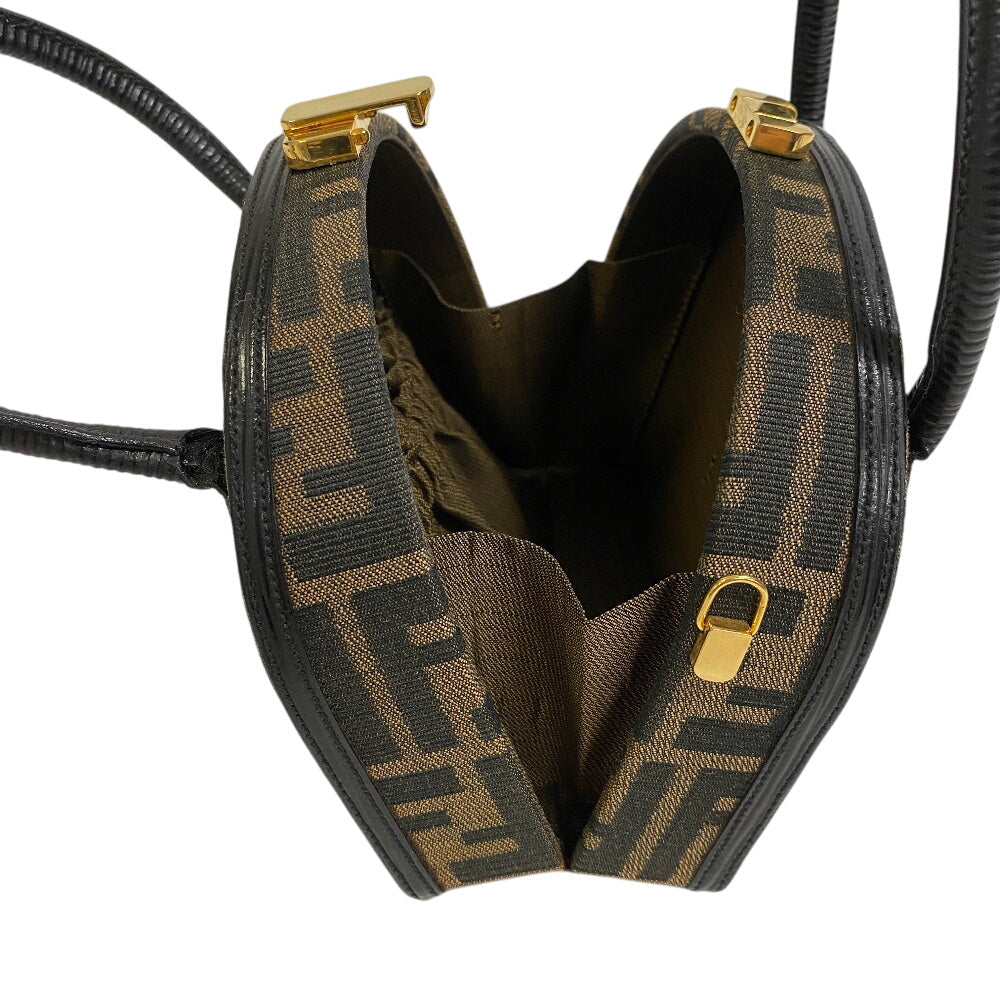 FENDI – Vintage Handbag – Zucca Monogram – Brown Canvas – 2000s – 100% Authentic ✨Excellent Pre-Owned with light use Condition