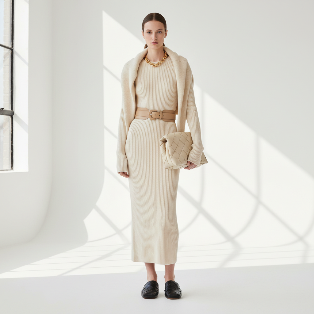 BOTTEGA VENETA – Black Leather Sandals – Size 37 (US 6) –