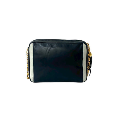 Chanel Coco Mark – 2nd Series – Navy Lambskin – 100% Authentic ✨Very Good Pre-Owned Condition