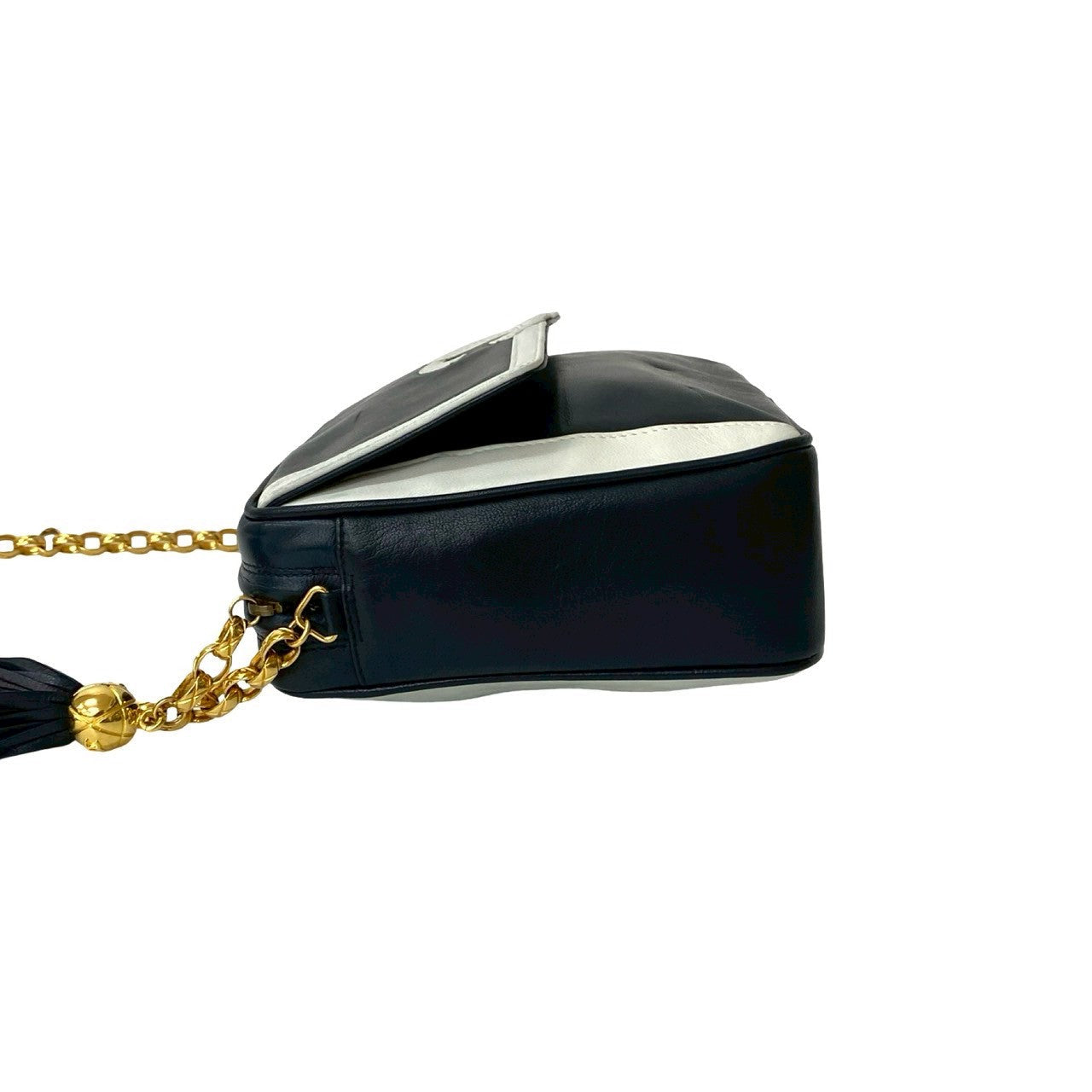Chanel Coco Mark – 2nd Series – Navy Lambskin – 100% Authentic ✨Very Good Pre-Owned Condition