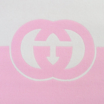 GUCCI – Scarf – Ivory Pink Wool & Cashmere – 100% Authentic Pre-Owned ✨Unused Condition