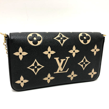 LOUIS VUITTON – Pochette Felice – Monogram Ann Platt Black Leather – 100% Authentic ✨Excellent Pre-Owned Condition