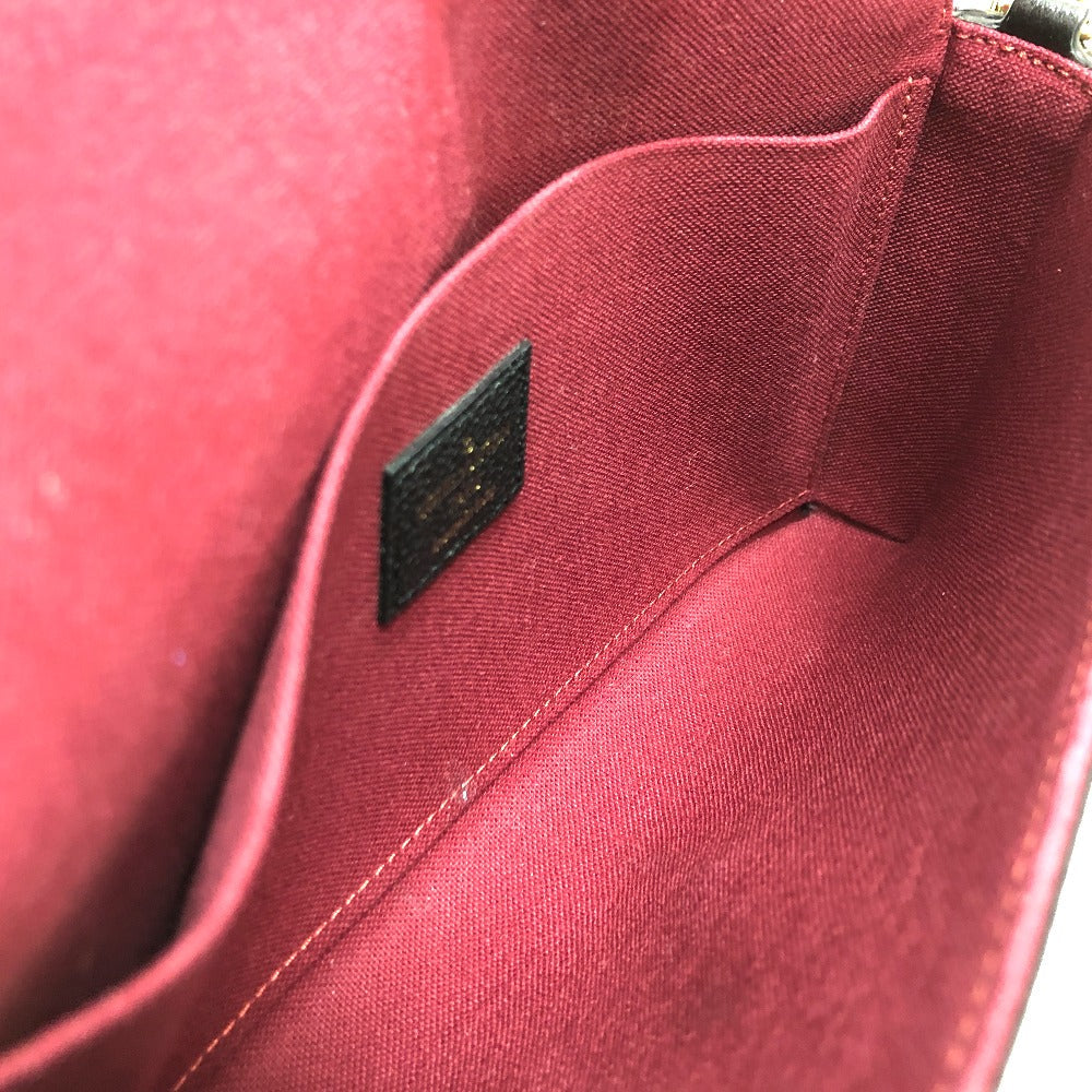 LOUIS VUITTON – Pochette Felice – Monogram Ann Platt Black Leather – 100% Authentic ✨Excellent Pre-Owned Condition