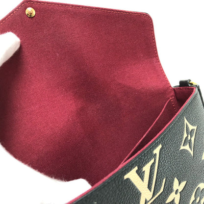 LOUIS VUITTON – Pochette Felice – Monogram Ann Platt Black Leather – 100% Authentic ✨Excellent Pre-Owned Condition
