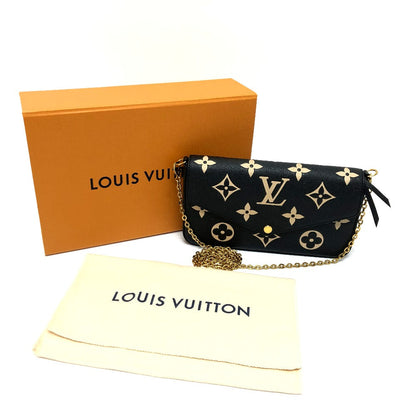 LOUIS VUITTON – Pochette Felice – Monogram Ann Platt Black Leather – 100% Authentic ✨Excellent Pre-Owned Condition