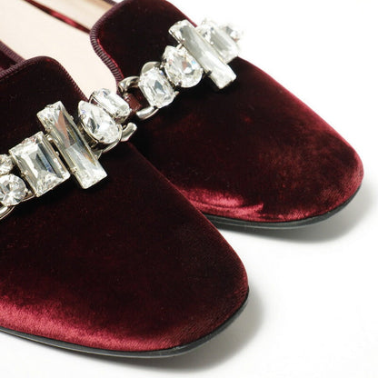 MIU MIU – Pumps – Velour Sheepskin – Wine Red – Size 38 (US 7) – 100% Authentic ✨Excellent Pre-Owned Condition