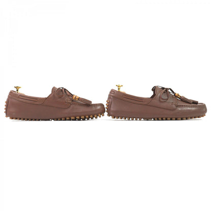 GUCCI – Men’s Leather Loafers – Brown – 100% Authentic Pre-Owned ✨Excellent/Unused with Minor Storage Wear ~24% MSRP