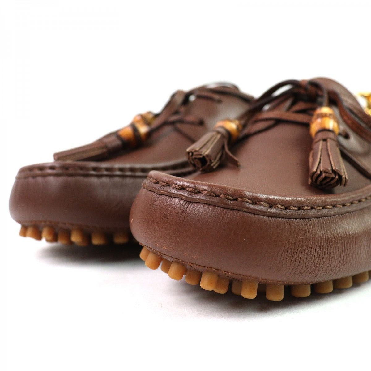 GUCCI – Men’s Leather Loafers – Brown – 100% Authentic Pre-Owned ✨Excellent/Unused with Minor Storage Wear ~24% MSRP