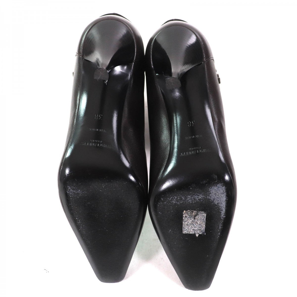 SAINT LAURENT Ricky Short Boots  Black Leather – Women’s 38 – 100% Authentic Excellent Pre-Owned Condition ~27% MSRP