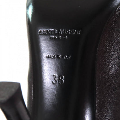 SAINT LAURENT Ricky Short Boots  Black Leather – Women’s 38 – 100% Authentic Excellent Pre-Owned Condition ~27% MSRP