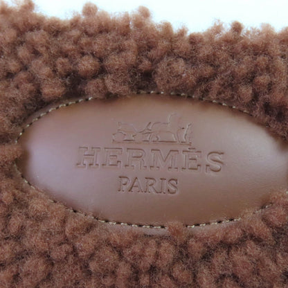 HERMES – Oran Sandals – Brown Mouton – Size 37 – 100% Authentic Pre-Owned✨ Unused/Excellent Condition ~20% MSRP