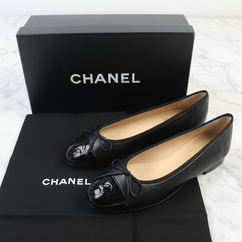 CHANEL ballerinas– Black Euro Size 38