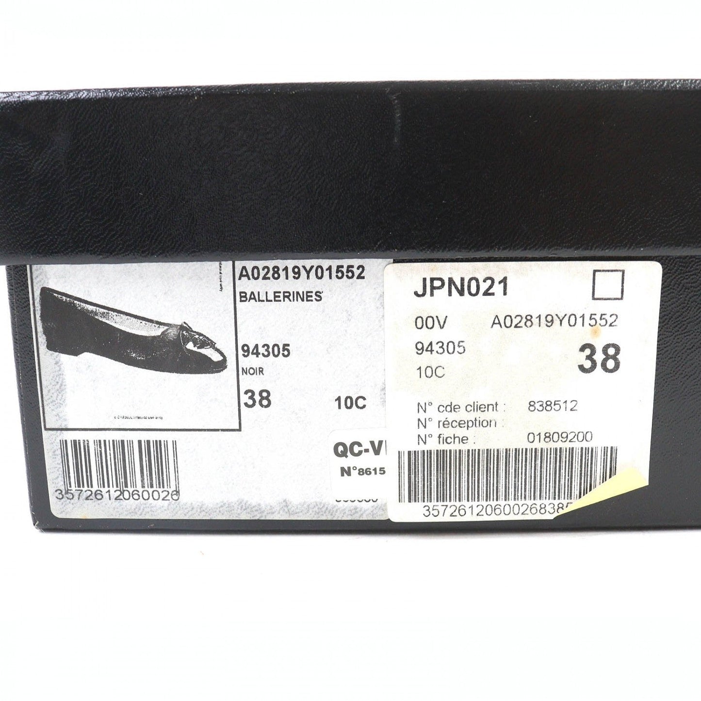 CHANEL ballerinas– Black Euro Size 38 – 100% Authentic Pre-Owned ✨Excellent/Unused with Minor Storage Wear Condition ~20% MSRP