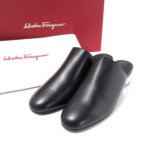 Salvatore Ferragamo – Mule – Black Leather – Size 8 – 100% Authentic Pre-Owned ✨Unused / Store Display Condition ~23% MSRP