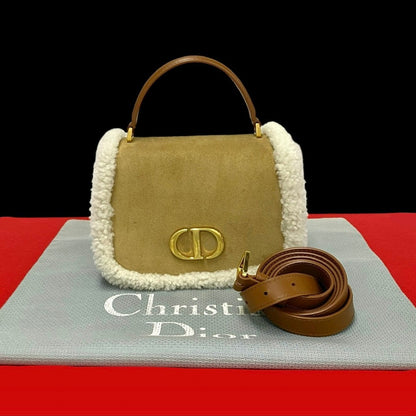 Dior – 30 Avenue Montaigne Mouton Suede & Leather – 100% Authentic ✨Excellent Pre-Owned, Barely Used Condition ~26 % MSRP