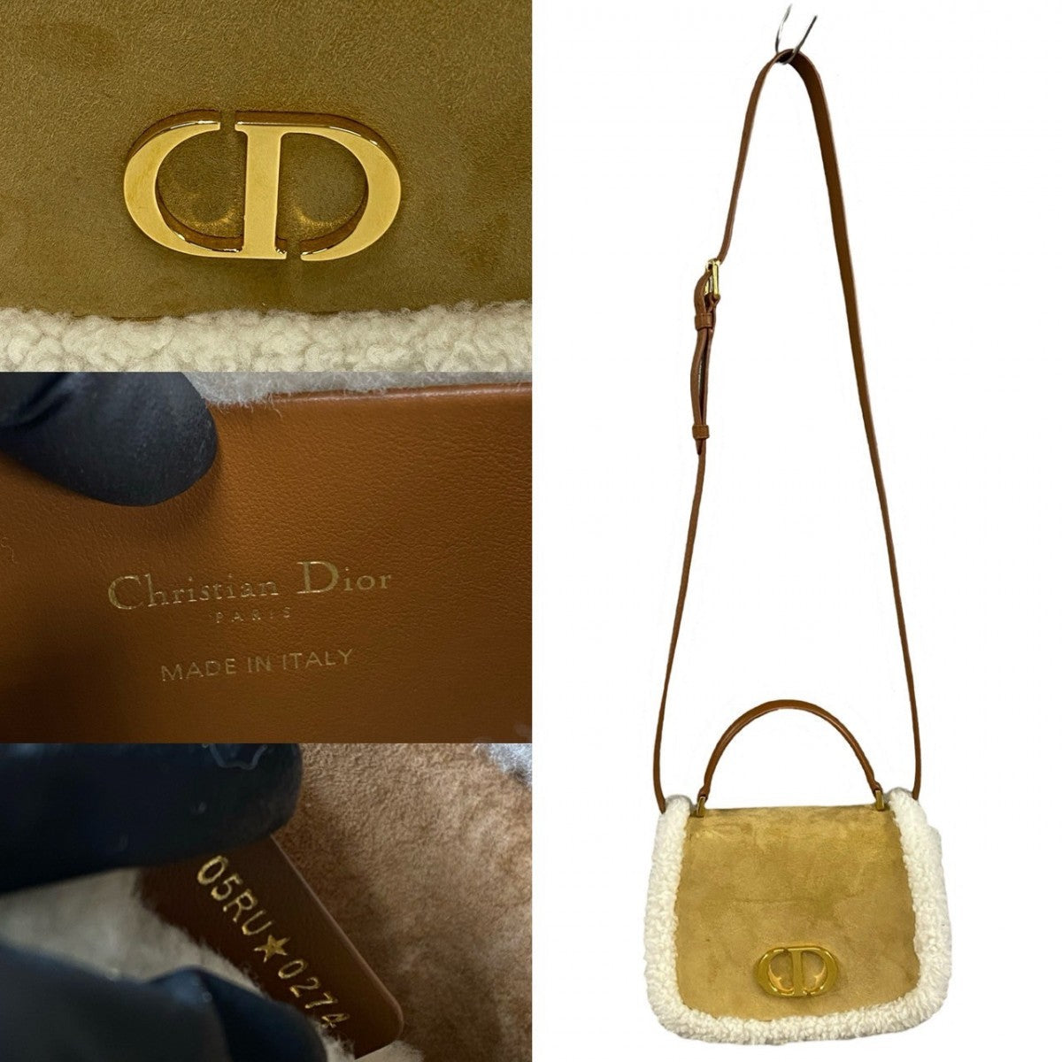Dior – 30 Avenue Montaigne Mouton Suede & Leather – 100% Authentic ✨Excellent Pre-Owned, Barely Used Condition ~26 % MSRP