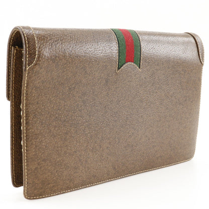 Gucci Old Gucci – Sherry Line 2-Way Clutch Shoulder Bag 100% Authentic ✨Pre-Owned Good Condition ~25% MSRP