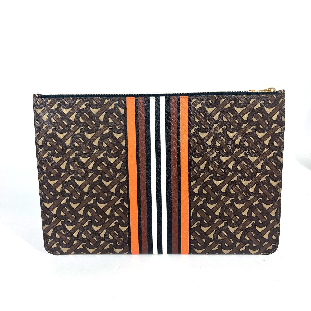 Burberry              Clutch TB Logo    100% Authentic ✨Excellent Pre-Owned Condition ~25% MSRP