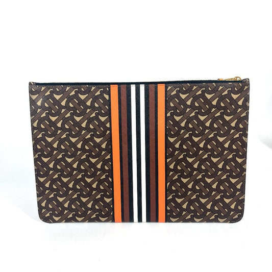 Burberry              Clutch TB Logo    100% Authentic ✨Excellent Pre-Owned Condition ~25% MSRP