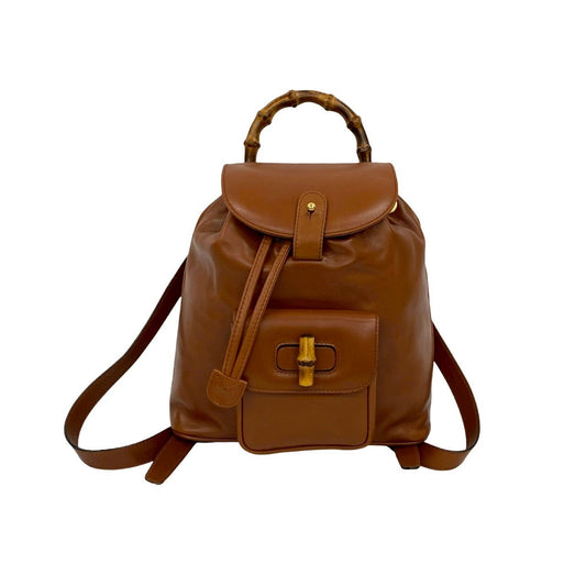 Gucci Backpack Bamboo 100% Authentic ✨Very good Pre-Owned condition ~22 % MSRP