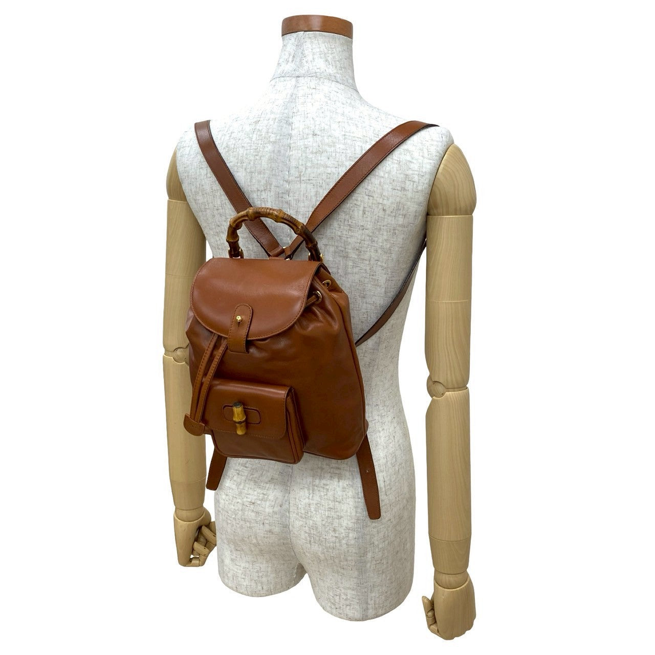Gucci Backpack Bamboo 100% Authentic ✨Very good Pre-Owned condition ~22 % MSRP