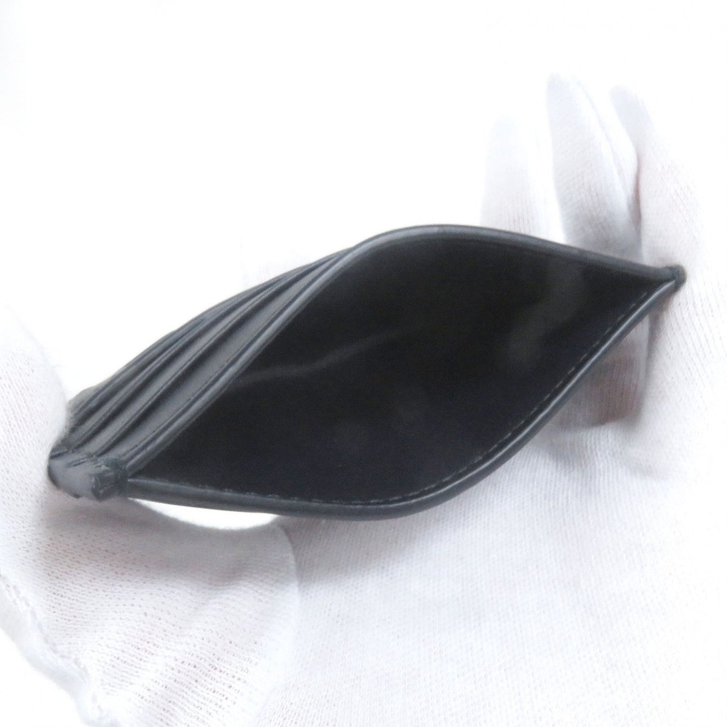 Bottega Veneta Card Case Navy 100% Authentic ✨Unused Excellent pre owned Condition✨~23 % MSRP