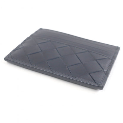 Bottega Veneta Card Case Navy 100% Authentic ✨Unused Excellent pre owned Condition✨~23 % MSRP
