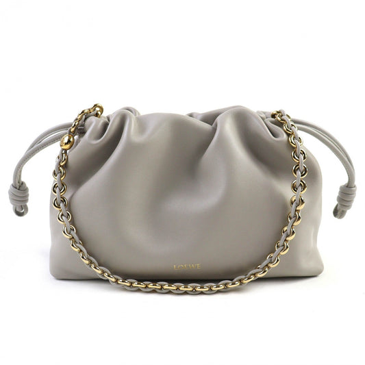 LOEWE           Flamenco Purse Medium                  Gray Shell             100% Authentic ✨Excellent Pre-Owned Near Unused Condition~35% MSRP