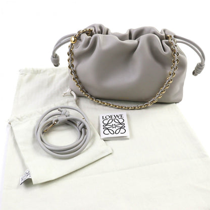 LOEWE           Flamenco Purse Medium                  Gray Shell             100% Authentic ✨Excellent Pre-Owned Near Unused Condition~35% MSRP