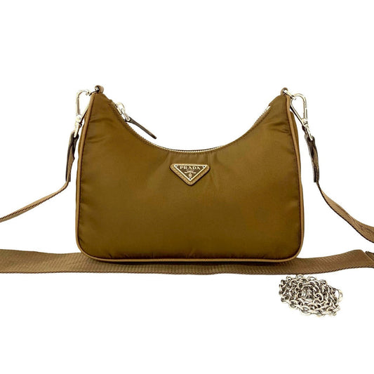 Prada               Triangle Logo Nylon & Leather 100% Authentic ✨Very Good Pre-Owned Condition            ~30% MSRP