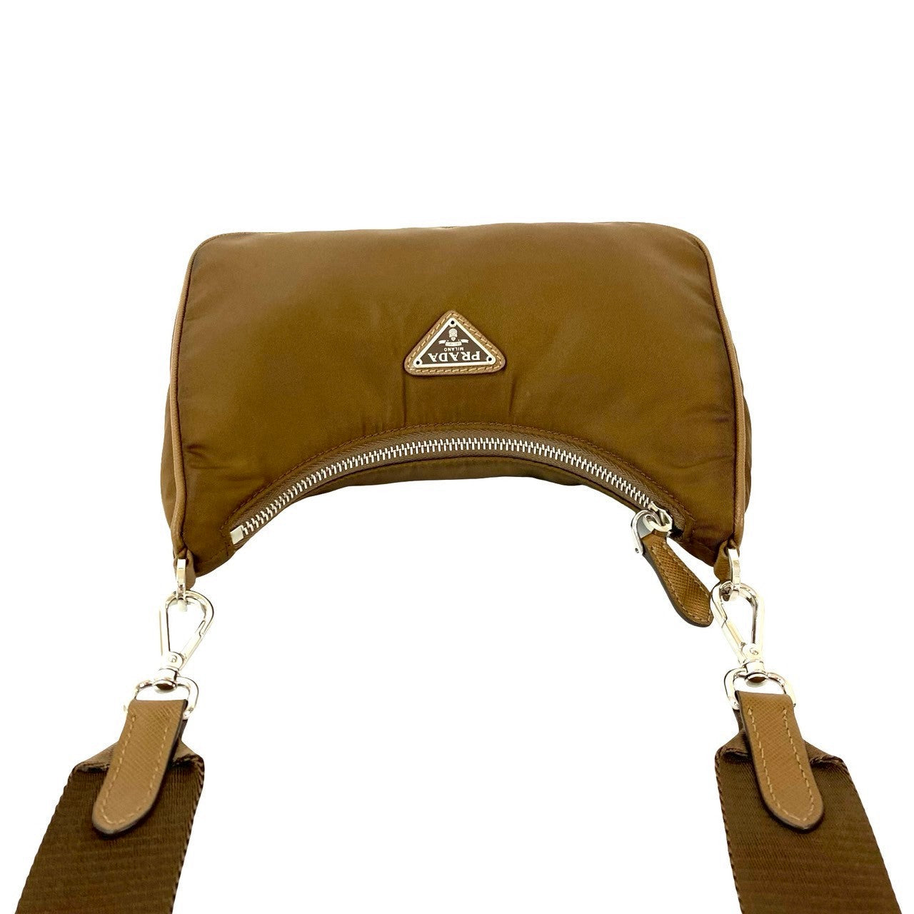 Prada               Triangle Logo Nylon & Leather 100% Authentic ✨Very Good Pre-Owned Condition            ~30% MSRP