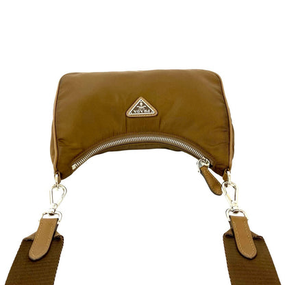 Prada               Triangle Logo Nylon & Leather 100% Authentic ✨Very Good Pre-Owned Condition            ~30% MSRP