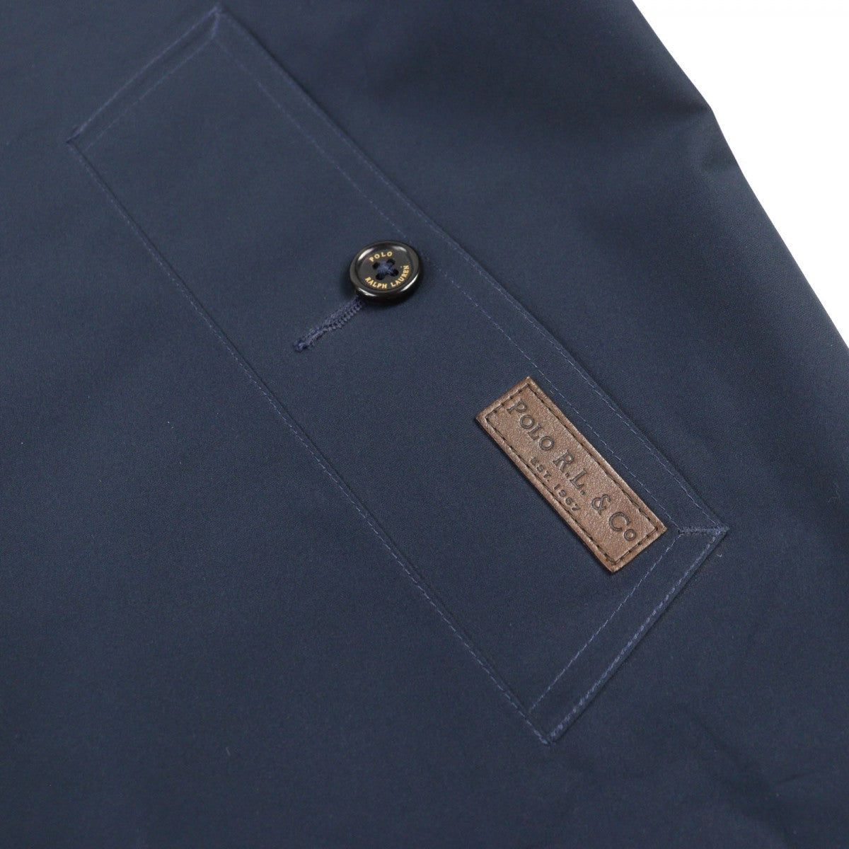 Polo Ralph Lauren Stainless Collar Coat Navy 170/92A 100% Authentic ✨Pre-Owned Near Mint Condition ~25% MSRP