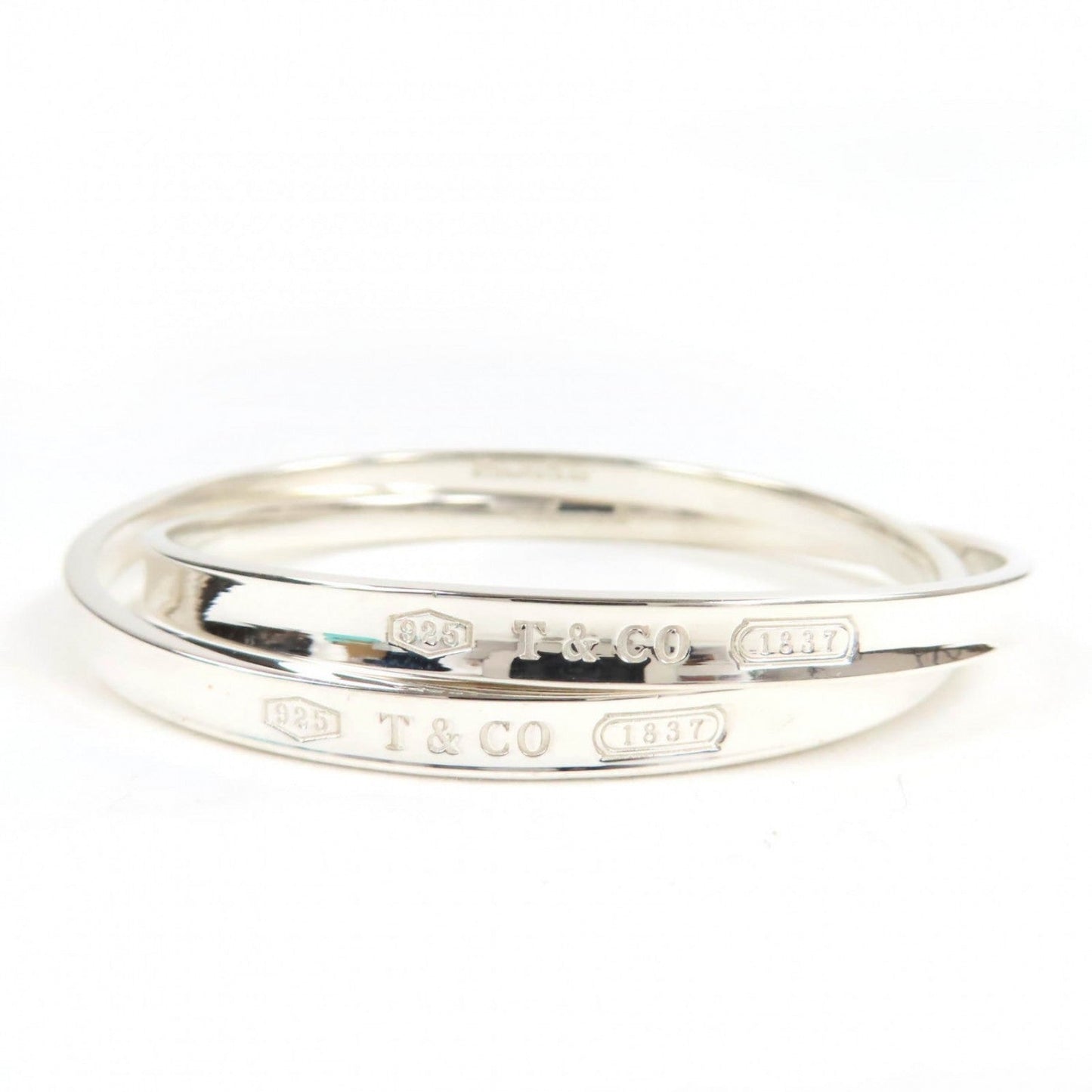 Tiffany & Co. 1837 Interlocking Circle Bangle 925 Sterling