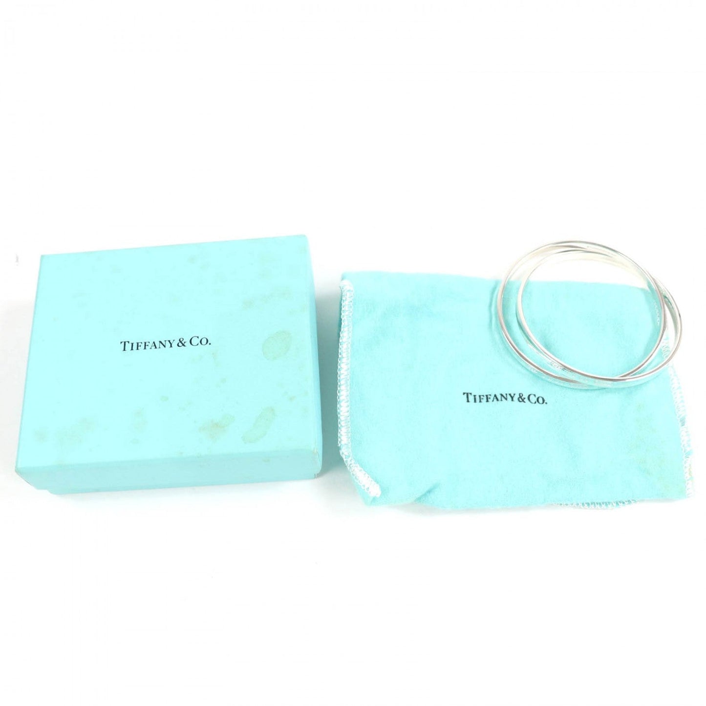 Tiffany & Co. 1837 Interlocking Circle Bangle 925 Sterling