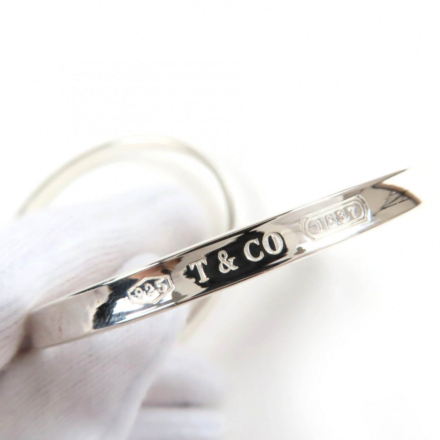 Tiffany & Co. 1837 Interlocking Circle Bangle 925 Sterling