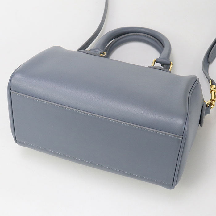 CELINE – Small Boston Handbag – Blue Smooth Calfskin Leather –