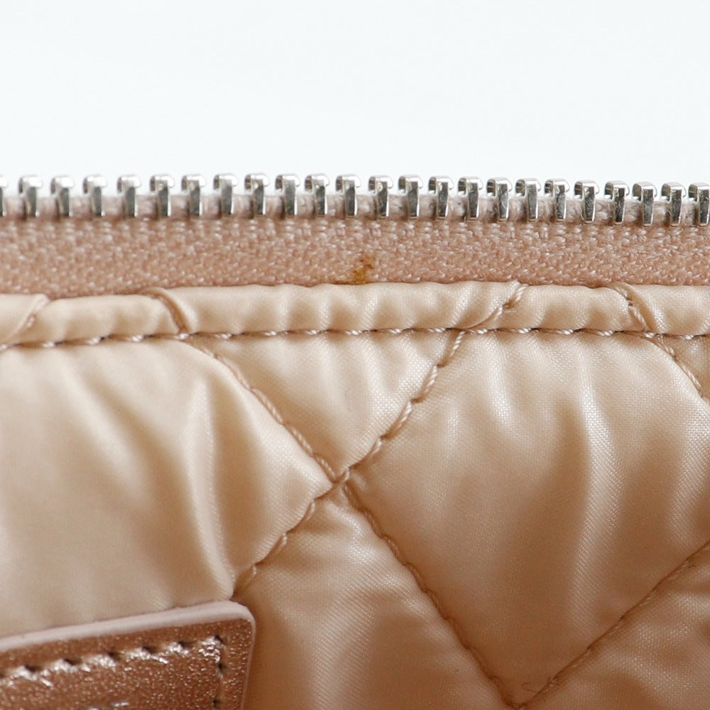 CHANEL Matelassé Lambskin – Metallic pink lambskin leather with gold-tone hardware