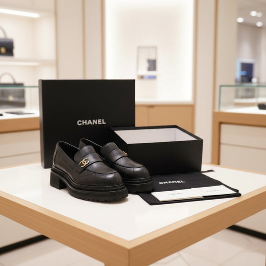 Chanel Matelassé Loafers size 39.5