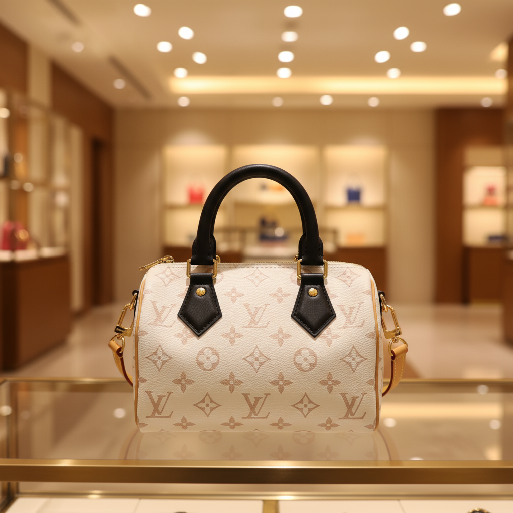 LOUIS VUITTON – Speedy Bandoulière 20 – Monogram Dune Canvas Unused