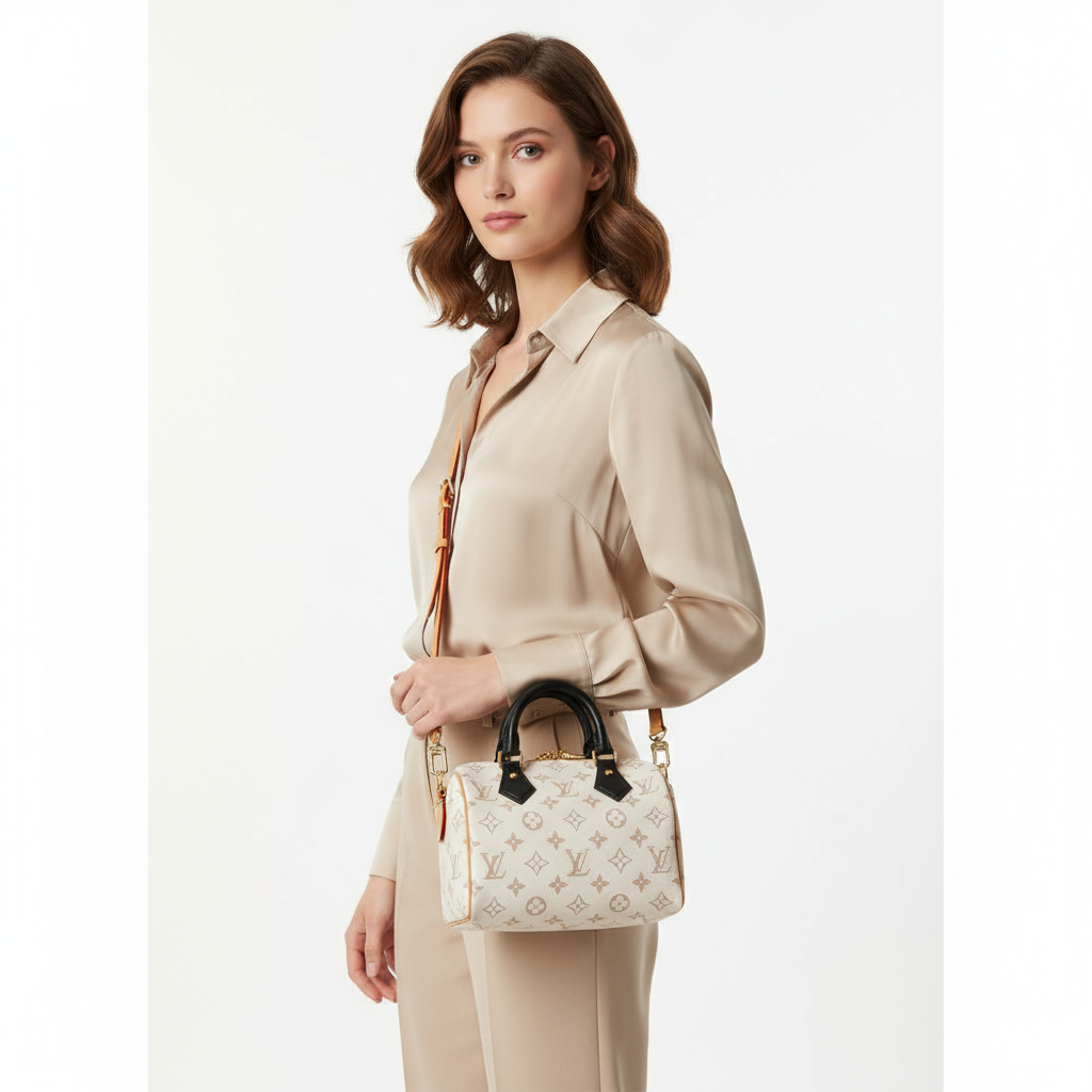 LOUIS VUITTON – Speedy Bandoulière 20 – Monogram Dune Canvas Unused