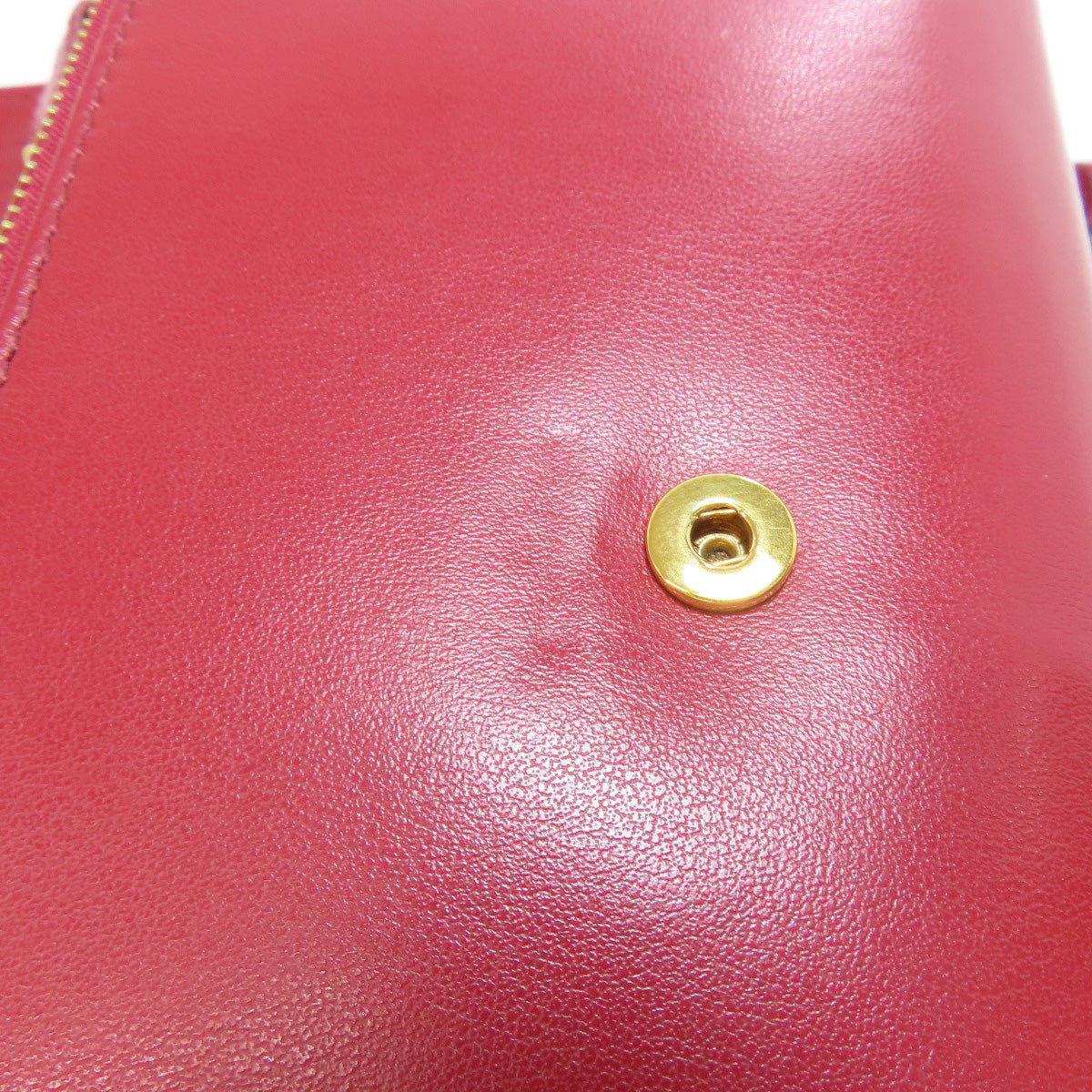 BURBERRY – Long Shoulder Wallet – Red Leather –