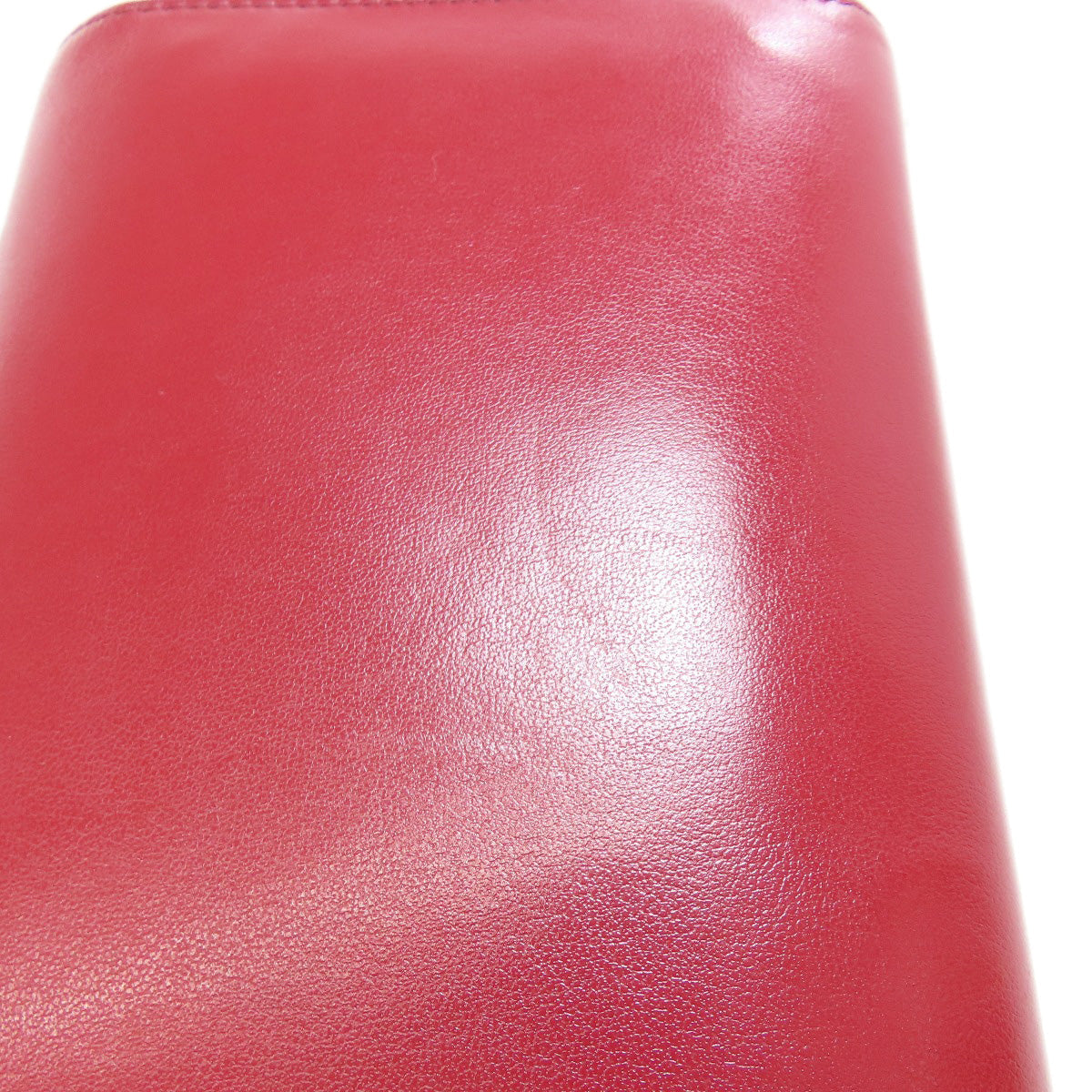 BURBERRY – Long Shoulder Wallet – Red Leather –