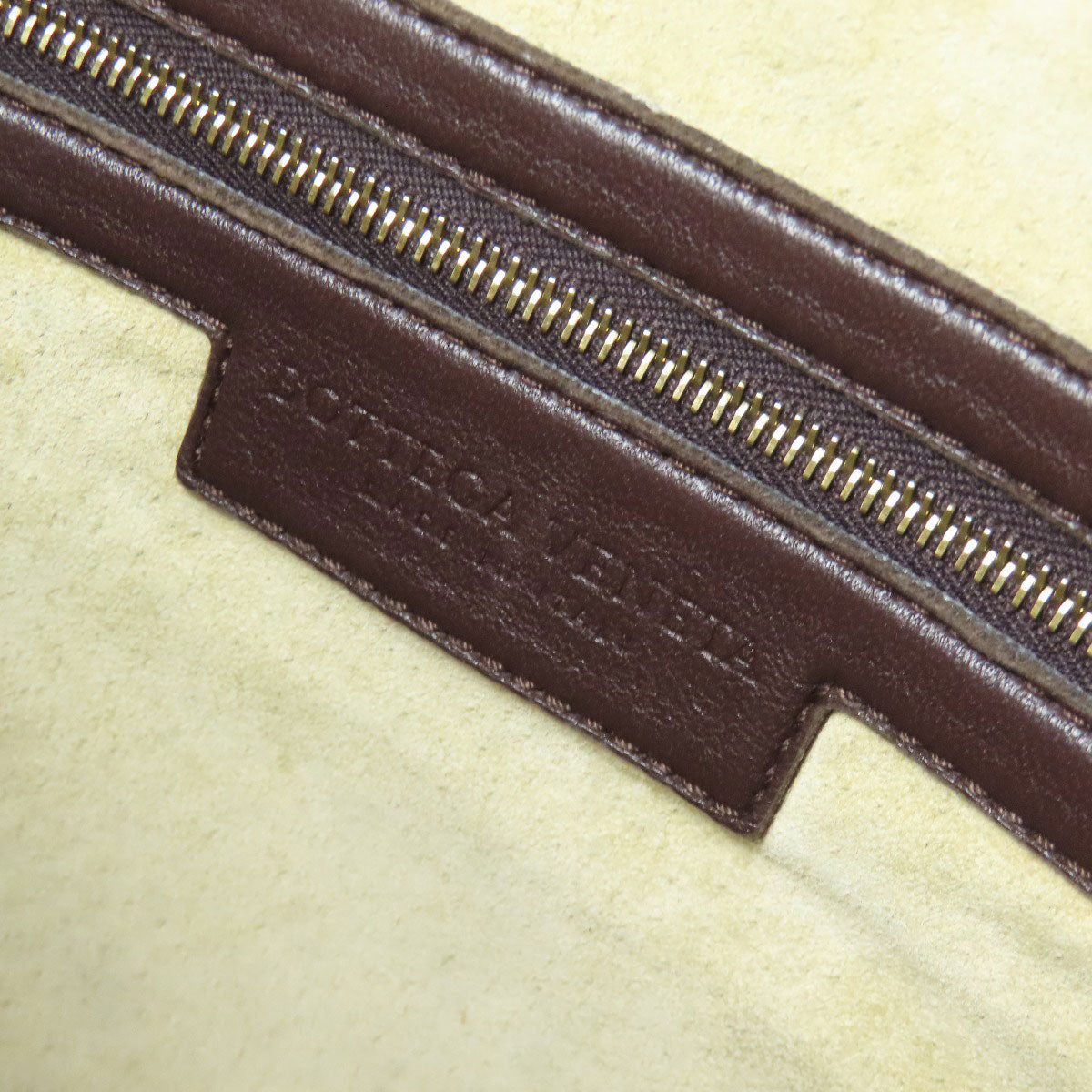 BOTTEGA VENETA – Intrecciato “One Belt” Shoulder Bag – Brown Calfskin –